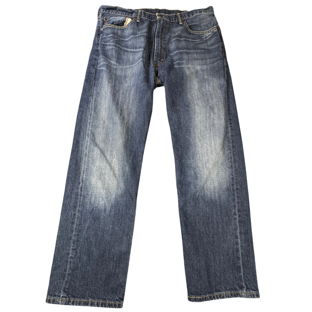 Levi's 505 Regular Fit Mens Jeans‎ 40x30 Blue Medium Wash Straight Leg Denim